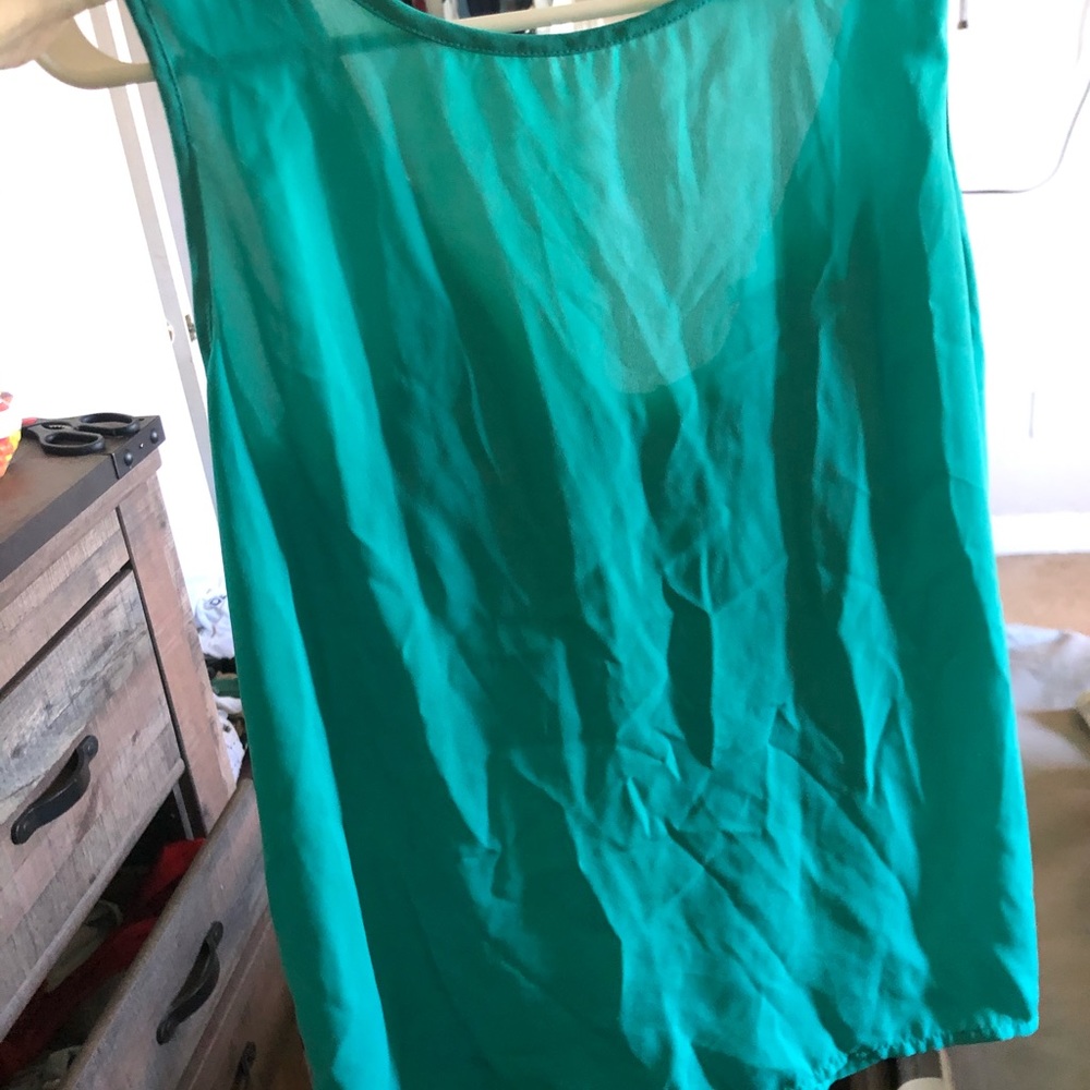Aqua Bow Back Tank Top, small